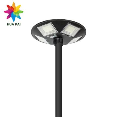 China HUAPAI High Efficiency Waterproof Ip65 Sensor UFO Light 150w 250w LED Human Solar Garden Light for sale