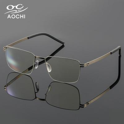 China Reading Game Working Ultralight Flexible Male Eyewear Business Square Computer Optical Glasses Frames Eye Glasses For Men for sale