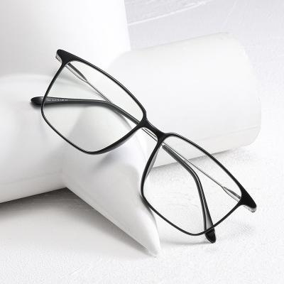 China Fashion CR39 Square Square Women Men Anti Optical Eyeglasses Slim Blue Light Reading Glasses for sale