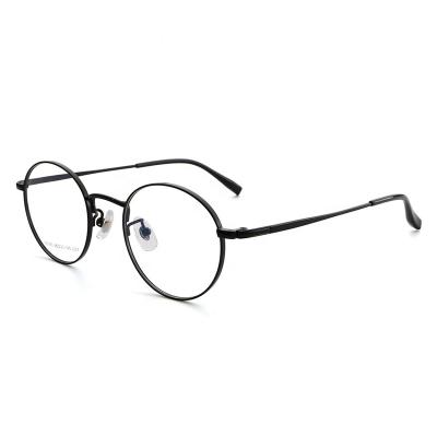 China Optical Glasses For Myopia Attractive Aochi Metal Round Eyesight Good Quality Glass Mental Eyesight Optical Glasses for sale