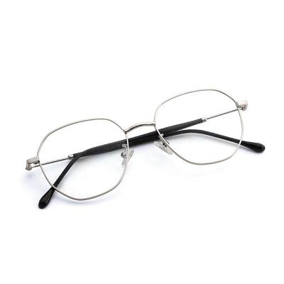 China Aochi Vogue Optical Glass Metal Eyeglasses Blue Light Anti Sight Computer Glasses For Business Man And Women for sale