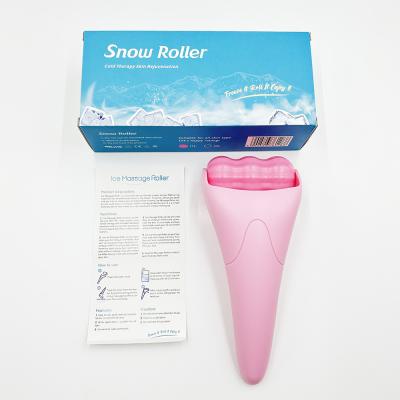 China Everyday Pink Salon Skin Cooling Ice Roller for Face and Eye Massage Area Face Eye Body for sale