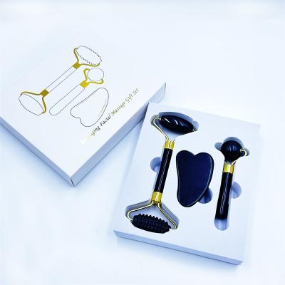 China Waterproof Face Lift Gua Sha Face Roller for Facial Beauty and Slimming Massager for sale