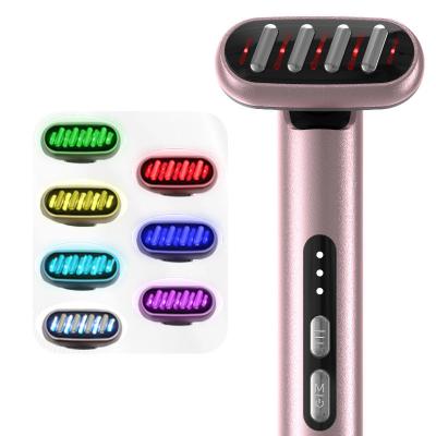 China Compact Hand Held Red Light Therapy Ems Face Eye Massage Wand for Lifting and Beauty for sale