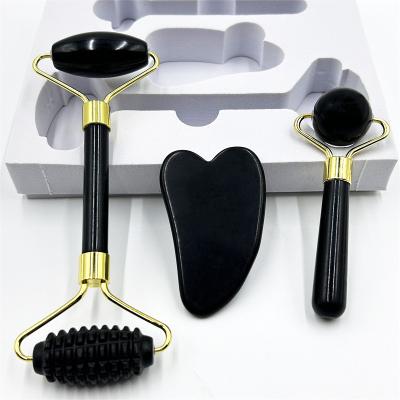 China Stimulate Collagen Production with Skin Rejuvenation Jade Roller and Gua Sha Kit for sale