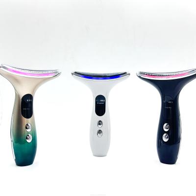 China LED Photon Therapy Neck and Face Lifting Massager Technology Anti-Wrinkle Anti-Aging for sale