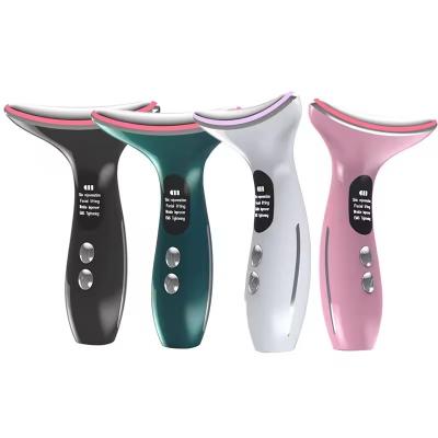 China Neck and Face Lifting Treatment Waterproof Skin Tightening Vibration Massager 4 Modes for sale