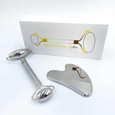 China Custom Logo Roestvrij staal Gua Sha Schrapen Massage Tool voor Gezicht en Lichaam Te koop