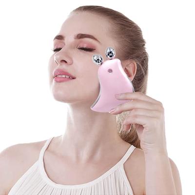 China Electric Microcurrent Facial Roller Massager for Skin Tightening and Neck Massage for sale