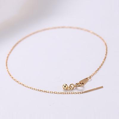 China 2021 CLASSIC Stainless Steel Anklet Chain Hypoallergenic Exquisite Simple Ladies Jewelry Gold Plated Anklet for sale