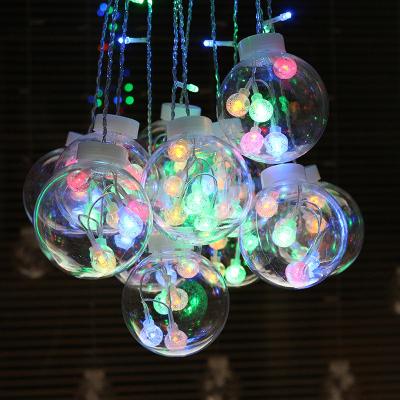 China Icicle Light Led Garland Lights Window Holiday Indoor Christmas String Lights Fairy Decor Wishing Ball Led Curtain Icicle Lights for sale