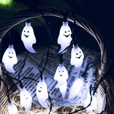 China Solar Ghost Lighting 2 Pack LED Halloween String Light Lighting Waterproof 8 Modes For Party for sale