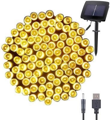 China Solar LED Light Solar String Lights 72 Ft 200 LED 2 Modes Christmas Fairy Lights Waterproof For Wall Lawn Patio for sale