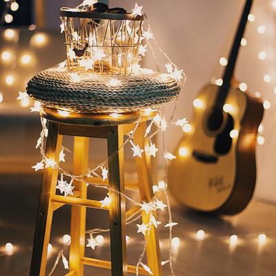 China Led Light Type Star Battery String Wedding Room Usb Light Type Led Fiber Optic String Light Decorative Led Star Lights for sale