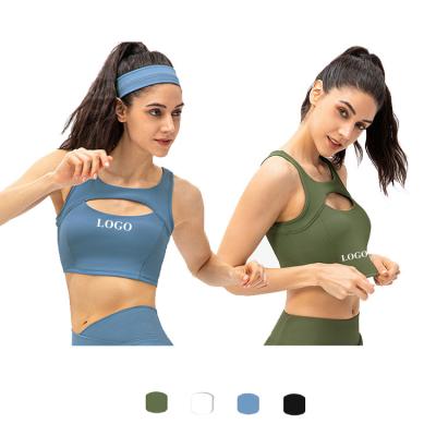 China 2022 New Summer High Quality Breathable Rib Tops Fitness Yoga Workout Tank Athleisure Women's Gym Plus Size Sports Bra for sale