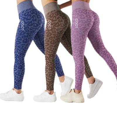 China Wholesale Custom Breathable High Waisted Workout Leggings Quick Dry Women Butt Crac! crack! leopard yoga pants for sale