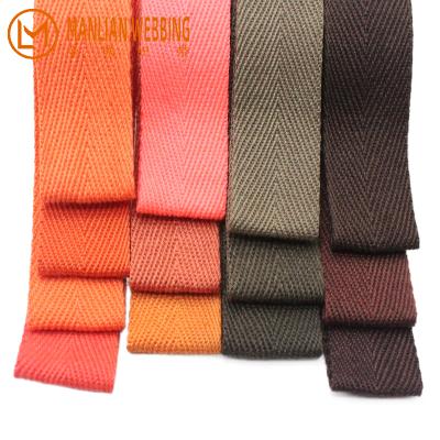 China Low Moq High Tenacity Tape Herringbone Color Herringbone Cotton Webbing Straps Orange Rolls Multi Viable Sharpening Belt for sale