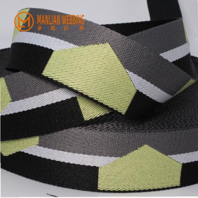 China High Tenacity Jacquard Webbing Webbing Strap Polyester 50mm for sale