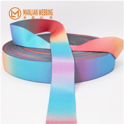 China 38mm Elastic Band Gradation Elastic Rubber Band For Sewing High Stretch for sale