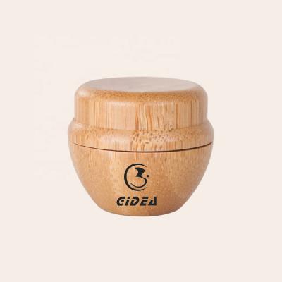 China 5g Face Cream Cosmetic Bamboo Plastic Cosmetic Packaging Jar for sale