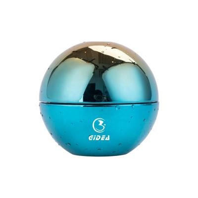 China 15g 30g 50g Cosmetic Blue Color AS Plated With Effect Of Water Drop Ball Shape Cream Jar for sale