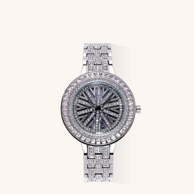 Chine Wholesale Water Resistant Women Alloy Watches Jewelry Set Full Diamond Quartz Wrist Watches Luxury à vendre