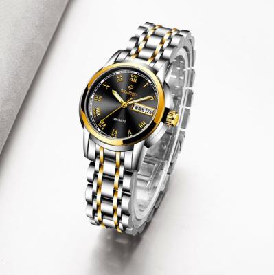 Chine Newest Beautiful Date 2022 Stainless Steel Luxury Ladies Automatic Women's Leather Wristwatches For Small Wrists à vendre