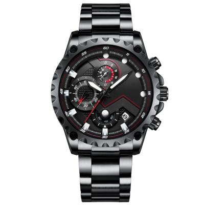 China Luxury Automatic Date Stainless Steel Quartz Wrist Watch Chronograph Watches For Men On Ebay for sale