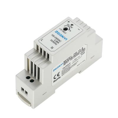 China DR-15-5 DR Din Rail Power Supply 15w 5V 3A SMPS Series AC Changeover DC For DR-15-5 Control Cabinet for sale