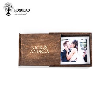 China HONGDAO Recyclable Professional Photographer Use Photo Album Wooden Gift Box For Wedding Gifts Wholesale for sale