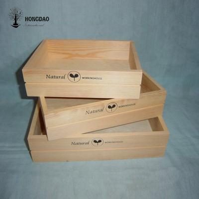 China HONGDAO materials logo and custom size recycled bamboo gift box wholesale price for sale