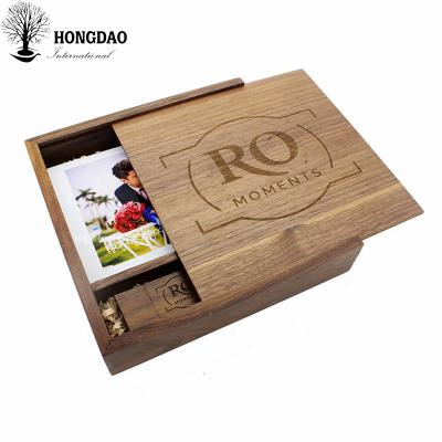 China HONGDAO Recycled Materials Customized Instant Photo Album and USB Drive Gift Box Photography Packaging Box for sale