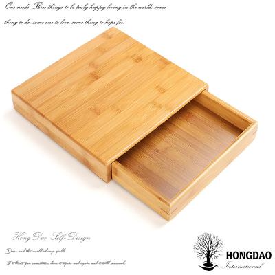 China Small Recycled Materials HONGDAO Unfinished Wood Tea Box Wholesale, Custom Wooden Gift Box Packaging For Tea Cheap Wholesale for sale