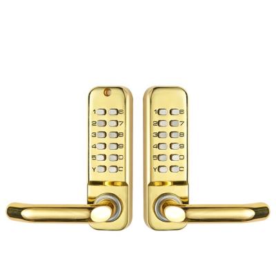 China Wholesale Price Wrought Iron Gate Outdoor Mechanical Door Knob Barrier Yard Digital Password Door Lock for sale