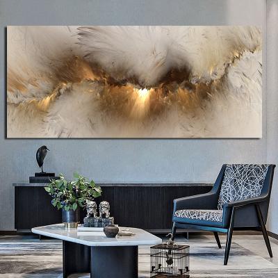 China Gray Yellow Cloud Abstract Painting Abstract Think Independence Wall Picture For Living Room Modern Canvas Art Poster And Print for sale