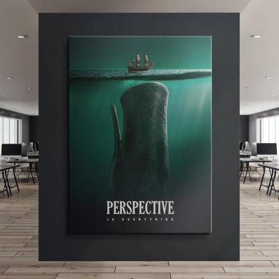 China Modern Home Decor Life Art Posters Seabed Modular Marine Whale Wall Painting Canvas Print for sale