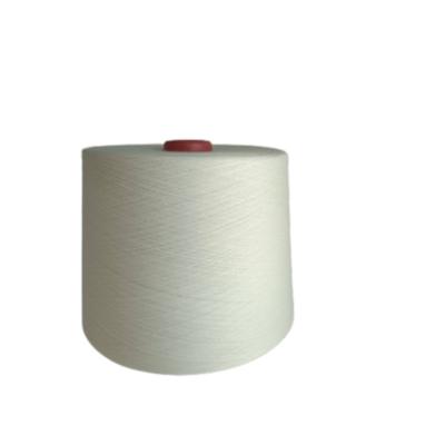 China Sustainable Polyester yarns factory 32  100% polyester white  yarn for sale