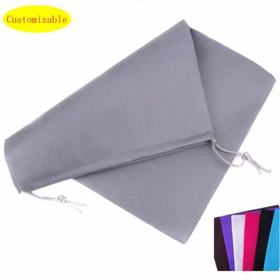 China Safety Breathable Dustproof Fabrics Nonwoven Shoe Bag Carry Pouch With Drawstring For Travel Storage Organizer for sale