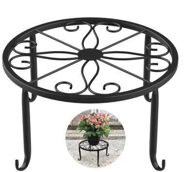 China Modern Floor Metal Iron Garden Flower Pot Planter Stand Holder Rack for sale