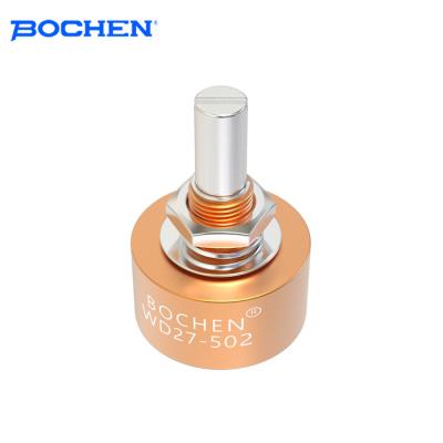 China Einzelturnsleitendes Kunststoffpotentiometer WD27-502 1w 5k Ohm 7/8