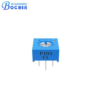 China 3362P 103 10k Trimmer Potentiometer Verstelbare weerstand 1/4 ′′ Vierkante Te koop