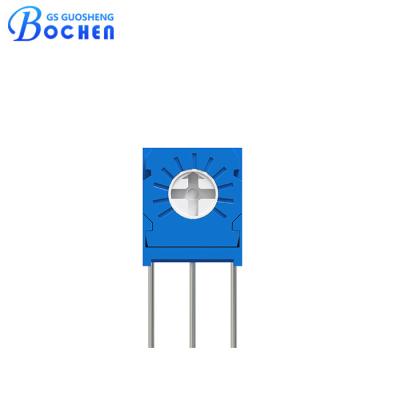 China 3323S 0,5W 1K 5K 10K 100K 500K ohms Ajuste lateral do resistor variável Potenciômetro de trim Cermet à venda