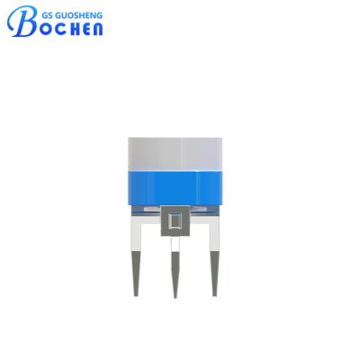 China Potenciómetro de película de carbono de 100 Ohms Resistor variable de giro único RM065 0.1W en venta