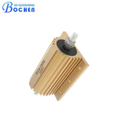 China Glod Aluminum Housed Power Wirewound Resistor RX24 250w 10 Ohms 5% for sale