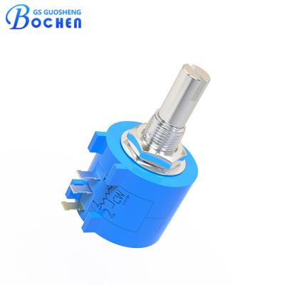 China Wirewound Element Type 3590S Potentiometer with 10 Turns and Nominal Resistance of 100Ω-100KΩ for sale