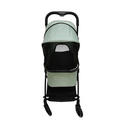 China Easy Folding Stroller Cat Dog Carrier Trolley Stroller Portable Travel Pet Stroller Outdoor Sports Dog Stroller Pet Stroller for sale