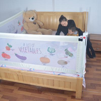 China Adjustable Double Button Household Safety Breathable Barrier Safety Durable Lift Anti-Fall Bed Rail For Toddler for sale