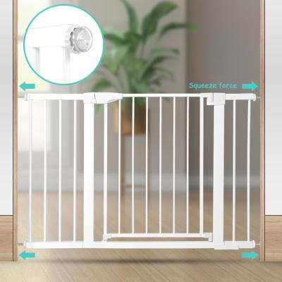 China High Quality Door Guardrail Metal+Abs Pet Baby Safety Gate Game Gate for sale