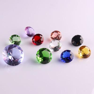 China Europe Europe Crystal Glass Colorful Decorative Diamonds for Wedding Gift Decoration for sale