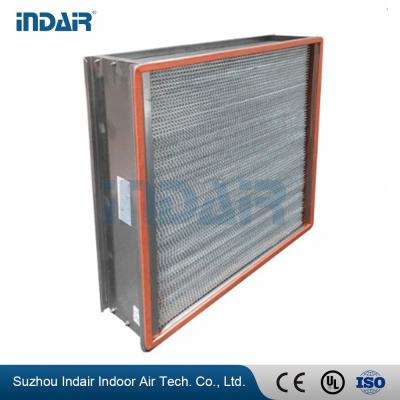 China H13 Hittebestendige Schone Zaal HEPA Filters, HEPA-Definitieve de Drukdaling van de Luchtfilter 450Pa Te koop